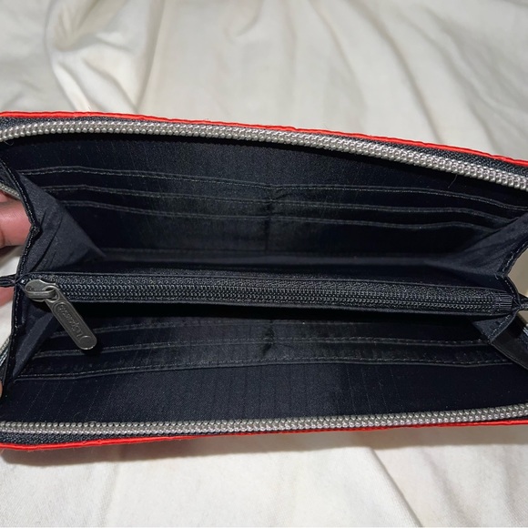 Lesportsac Bags Lesportsac Taylor Firey Red Zip Around Organizer